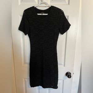 Babaton Bodycon Dress with Lace Overlay